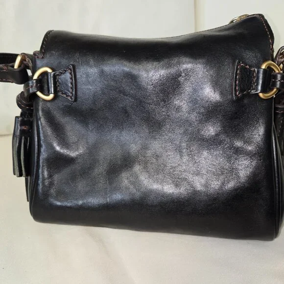 Dooney & Bourke Florentine Mini Zip Crossbody – Black - Picture 5 of 6
